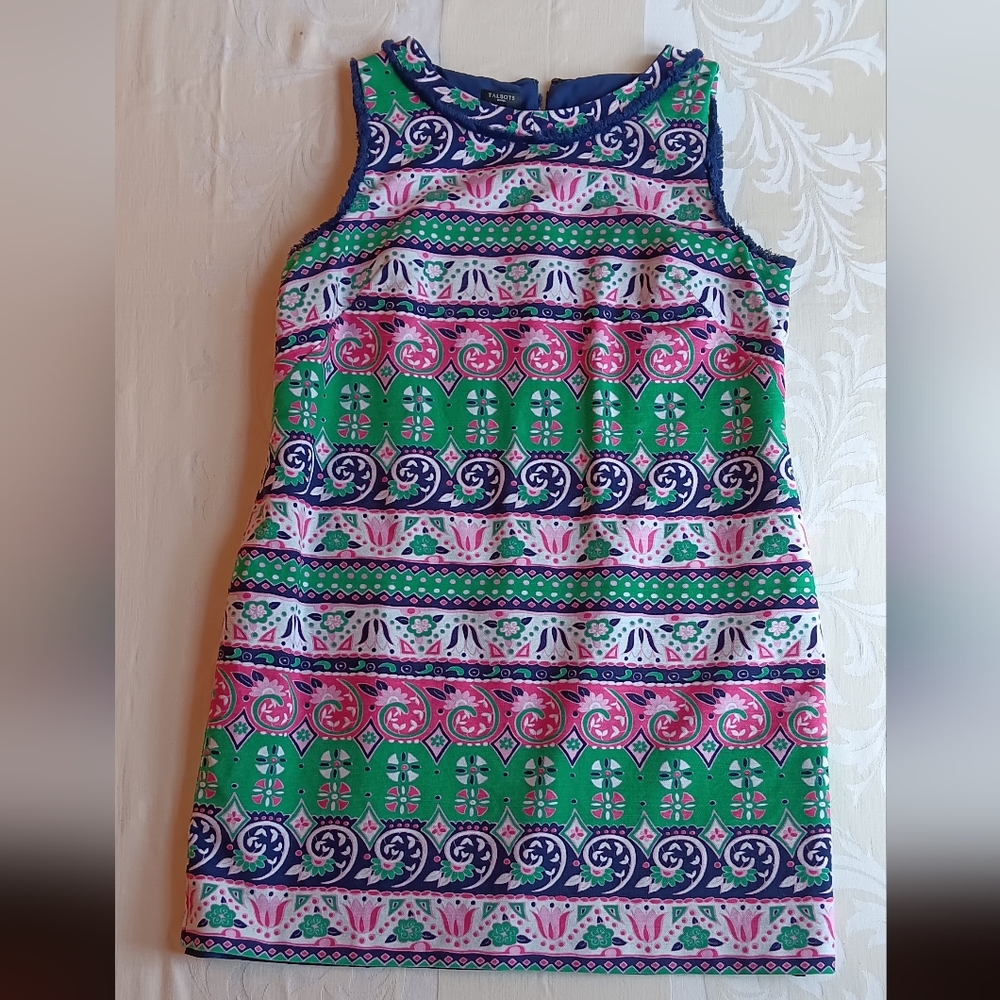 Talbots petites  Fully Lined Sleeveless Mini Dress Size 14p